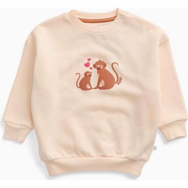 Monkey Placement Print Sweatshirt