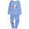 Ribbed Placement Bunny Pajama Set - Pajamas - 1 - thumbnail