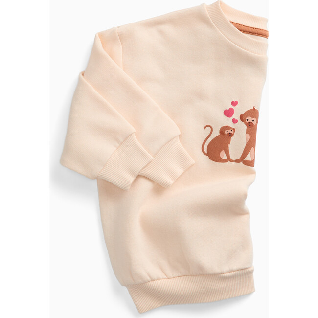 Monkey Placement Print Sweatshirt