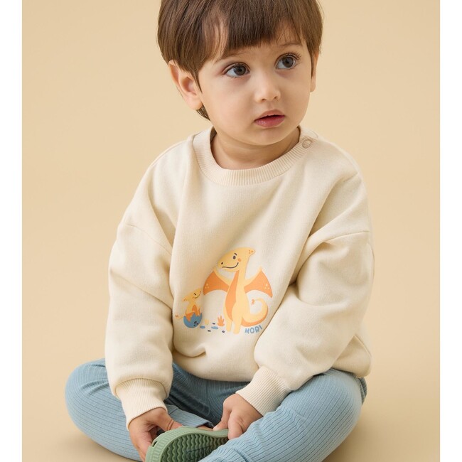 Pterodactyl Dino Placement Print Sweatshirt - Sweatshirts - 3