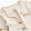 Monkey Two Way Zip-Up Sleepsuit - Footie Pajamas - 4