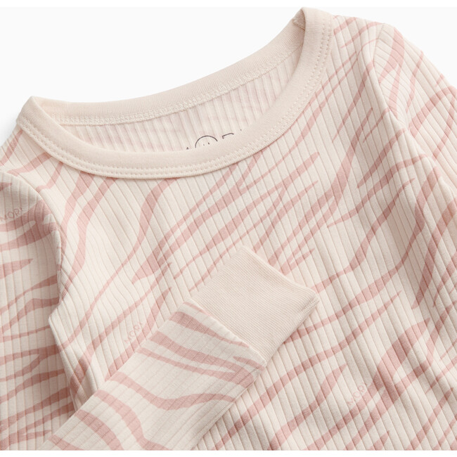 Ribbed Zebra Pajama Set - Pajamas - 4