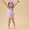 Frill Swimsuit, Purple - One Pieces - 2