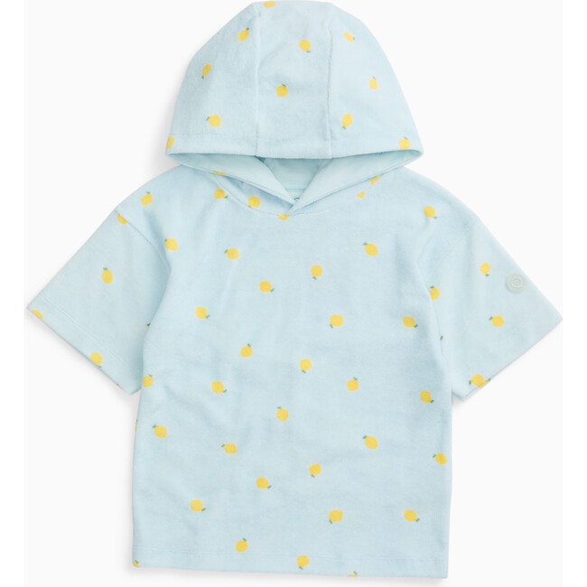 Lemon Print Towelling Hoodie