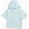 Lemon Print Towelling Hoodie - Beach Towels - 1 - thumbnail