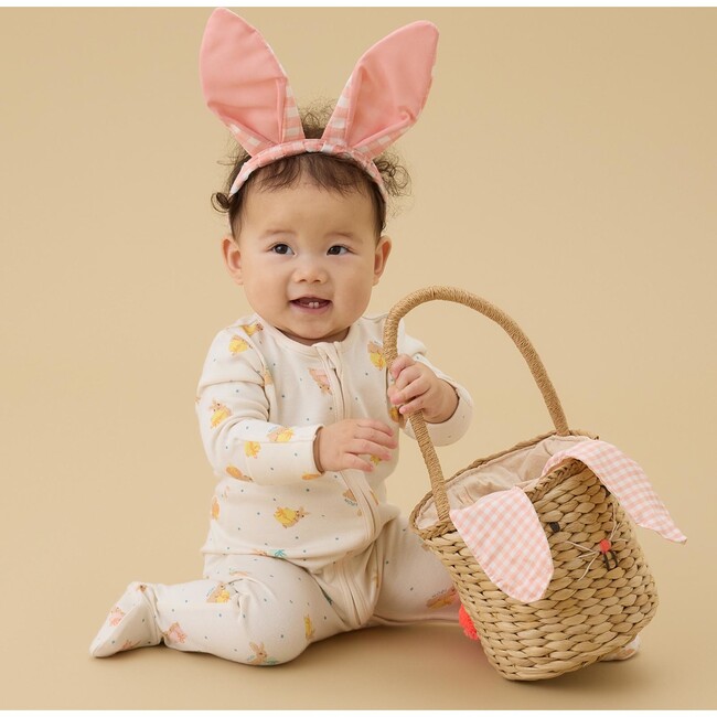 Easter Two Way Zip-Up Sleepsuit - Footie Pajamas - 3