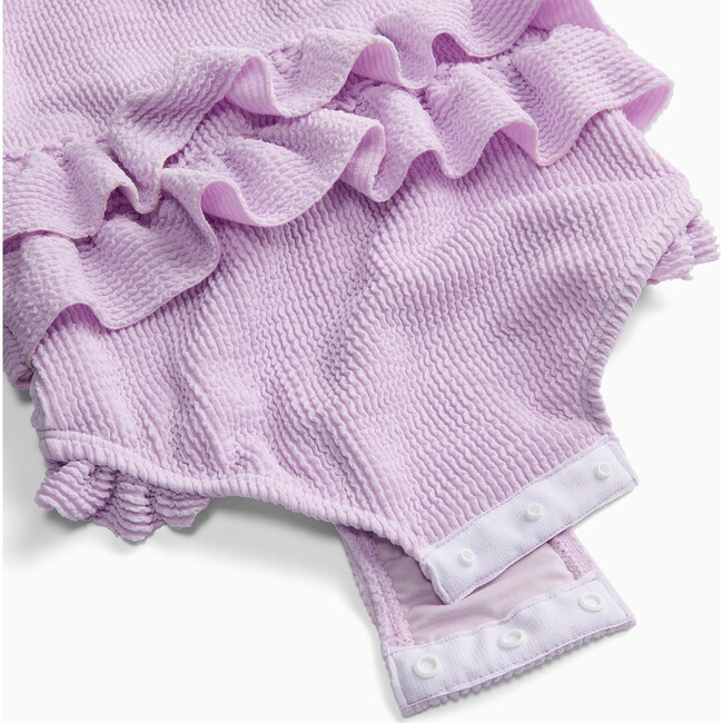 Frill Swimsuit, Purple - One Pieces - 5