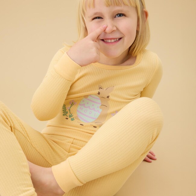 Easter Placement Print Pajama Set