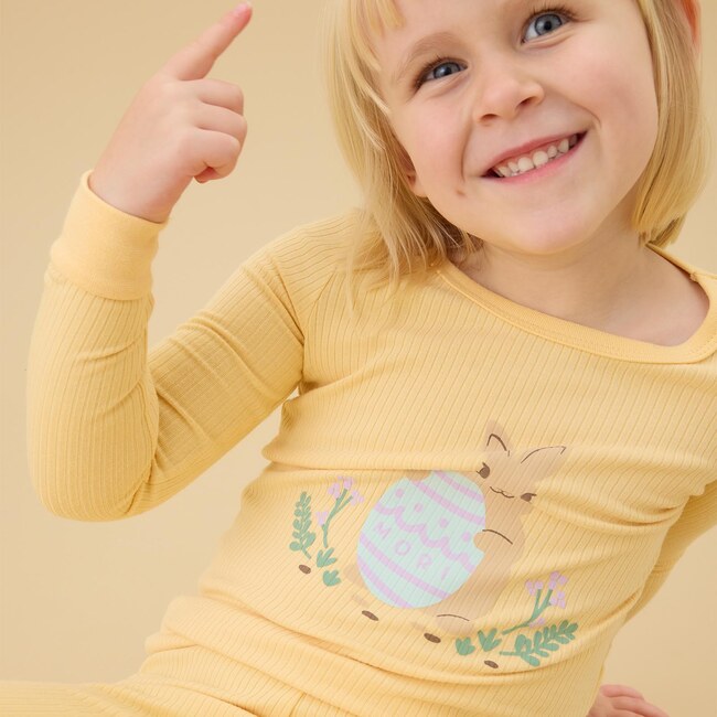 Easter Placement Print Pajama Set - Pajamas - 3