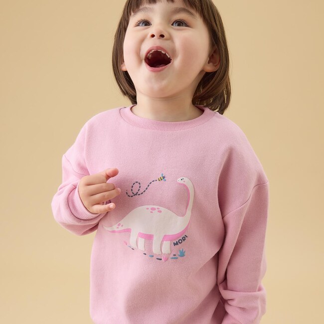 Brachiosaurus Dino Placement Print Sweatshirt - Sweatshirts - 3