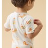Cat Summer Zip Up Sleepsuit - Footie Pajamas - 4