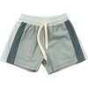 Boy's Colorblock Swim Shorts Aqua Grey - Swim Trunks - 1 - thumbnail