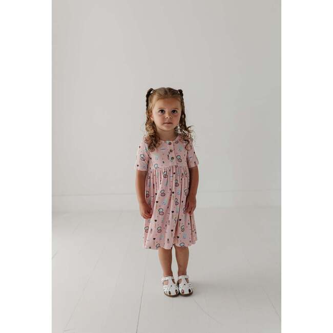 Short Sleeve Henley Dress Makeup - Dresses - 5