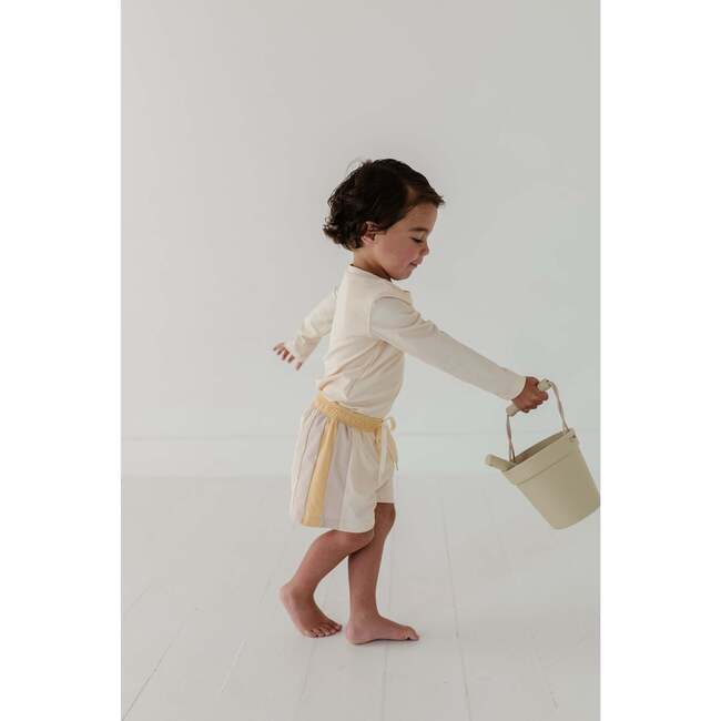 Boy's Colorblock Swim Shorts Aqua Grey - Swim Trunks - 4