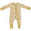 Long Sleeve Zip Romper Honey Bees - Rompers - 1 - thumbnail