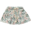 Skort Aqua Grey Floral - Skirts - 1 - thumbnail