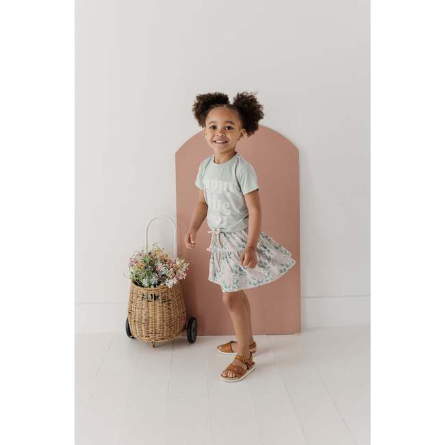 Skort Aqua Grey Floral