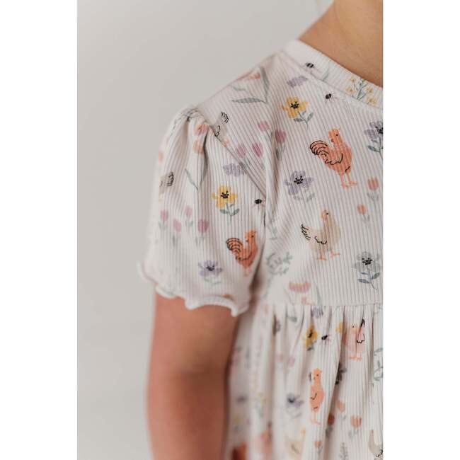 Girl's Babydoll Set Floral Chickens - Mixed Apparel Set - 5