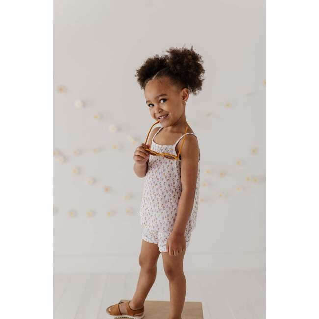 Girl's Gauze Tank & Short Set Mini Daisy on Cream - Mixed Apparel Set - 6