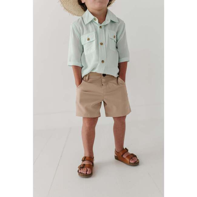 Boy's Dressy Shorts Khaki - Shorts - 8