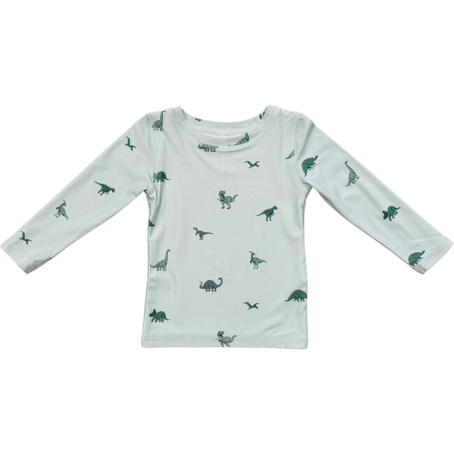 Long Sleeve Rash Guard Swim Shirt Dinosaur