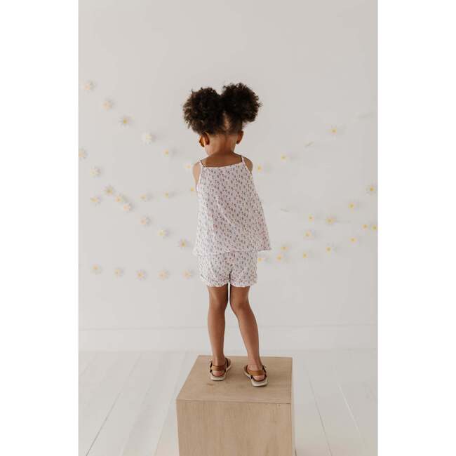 Girl's Gauze Tank & Short Set Mini Daisy on Cream - Mixed Apparel Set - 10