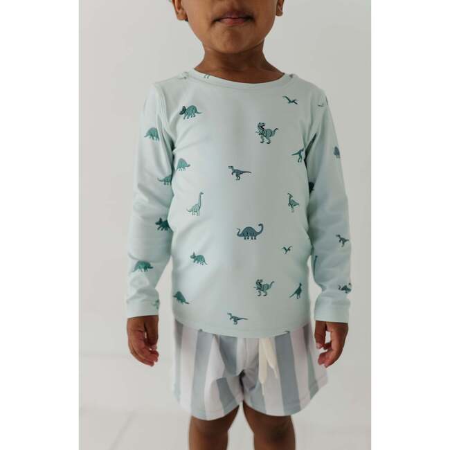 Long Sleeve Rash Guard Swim Shirt Dinosaur - Rash Guards - 4
