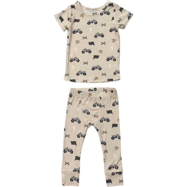 Short Sleeve Lounge Set Dirt Bikes