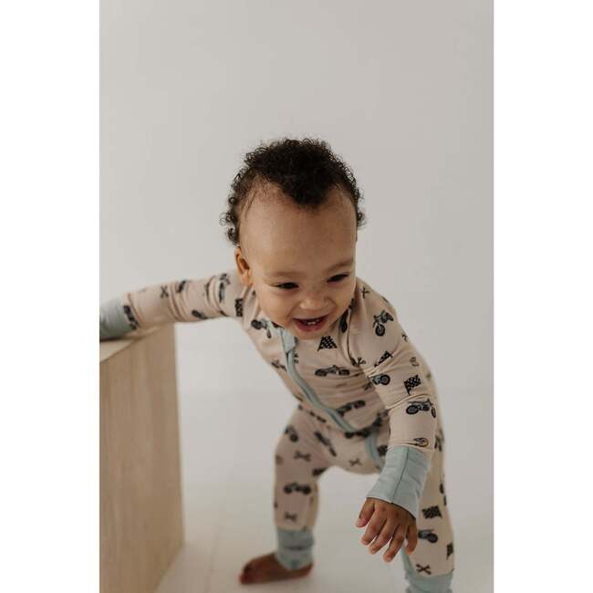 Long Sleeve Zip Romper Mini Daisy - Rompers - 4