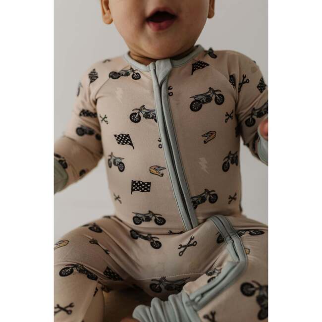 Long Sleeve Zip Romper Mini Daisy - Rompers - 6