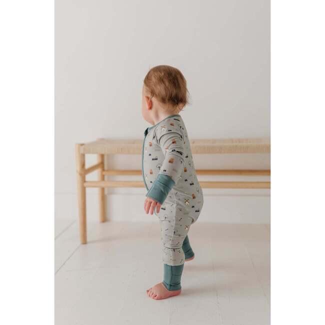 Long Sleeve Zip Romper Mini Daisy - Rompers - 9