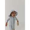 Sun Hat Aqua Grey Floral - Sun Hats - 6