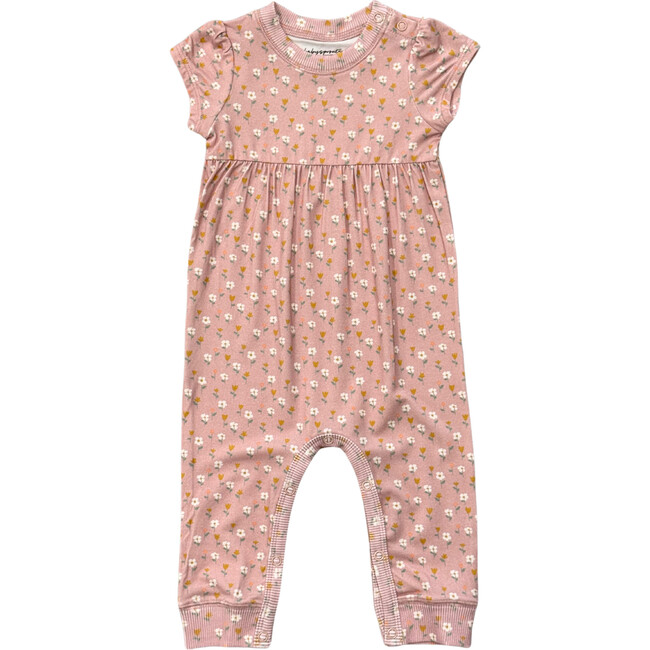 Girl's Short Sleeve Pant Romper Mini Daisy
