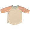 3/4 Sleeve Baseball Tee Beige - T-Shirts - 1 - thumbnail