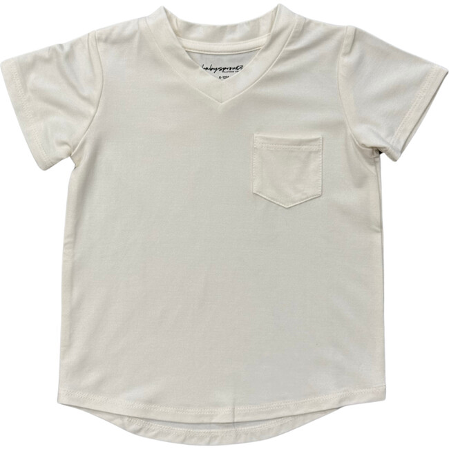 V-Neck Pocket Tee Off-White