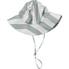 Sun Hat Aqua Grey Stripe - Sun Hats - 1 - thumbnail