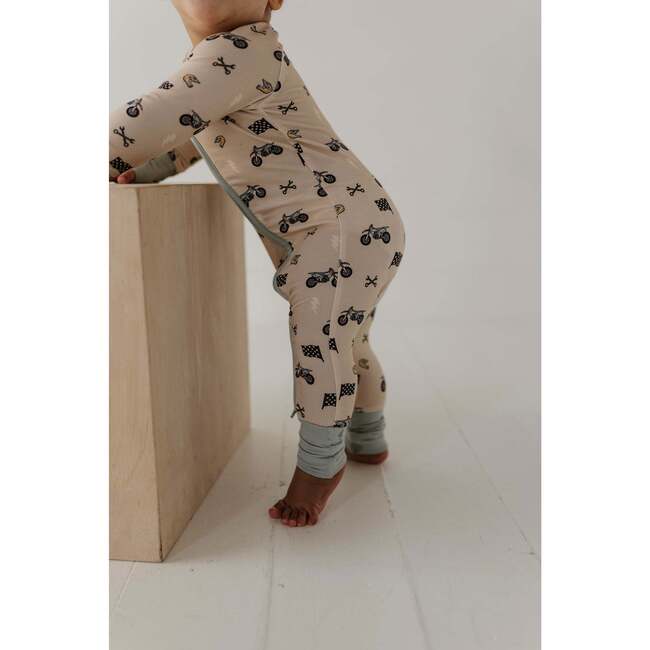 Long Sleeve Zip Romper Dinosaur - Rompers - 3