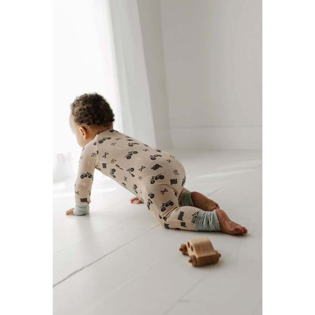 Long Sleeve Zip Romper Dinosaur - Rompers - 5