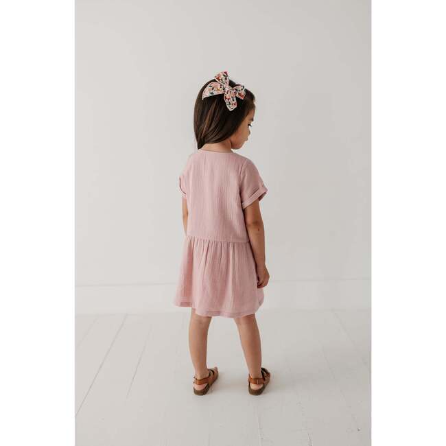 Gauze Button Dress Mini Daisy on Cream - Dresses - 5