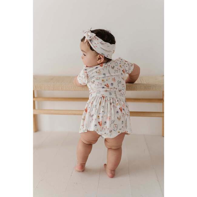 Girl's Short Sleeve Bodysuit Dress Set Honey Bees