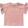 Girl's Ruffle Sleeve Top Spring Mauve - Blouses - 1 - thumbnail