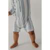 Baby One-Piece Rash Guard Swimsuit Aqua Grey Stripe - One Pieces - 8