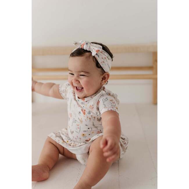 Girl's Short Sleeve Bodysuit Dress Set Honey Bees - Dresses - 7