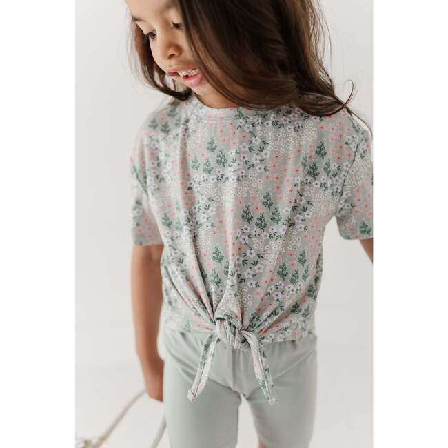 Girl's Tie Front Shirt Mini Daisy - T-Shirts - 10