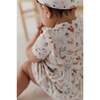 Girl's Short Sleeve Bodysuit Dress Set Floral Chickens - Dresses - 8