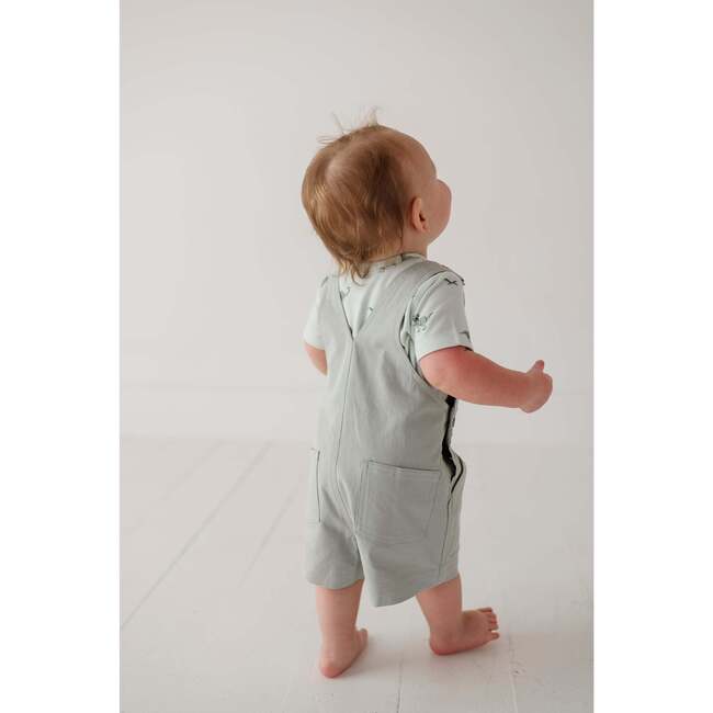 Cotton Overalls Set Spring Mauve/Mini Daisy in Cream - Mixed Apparel Set - 5