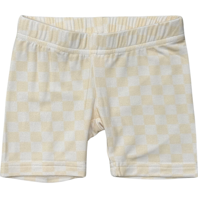 Biker Shorts Checkered in Rutabaga