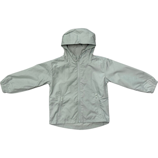 Rain Coat Aqua Grey