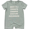 Tee Romper Broccoli Carrots - Rompers - 1 - thumbnail