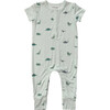 Short Sleeve Henley Romper Dinosaur - Rompers - 1 - thumbnail